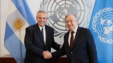 Alberto Fernández se reunió con el secretario general de la ONU, António Guterres, y voló a Washington