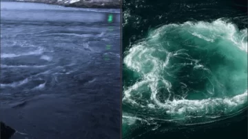 Este es el potente remolino marino que ostenta un récord Guinness