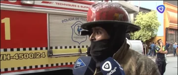 Principio de incendio en calle Córdoba al 500