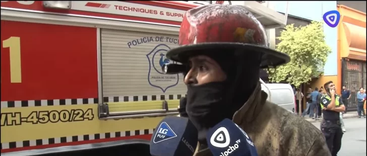 Principio de incendio en calle Córdoba al 500