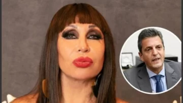 Desopilante mensaje de Moria Casán a Sergio Massa para felicitarlo por su gestión: “Te banca mami Mo”