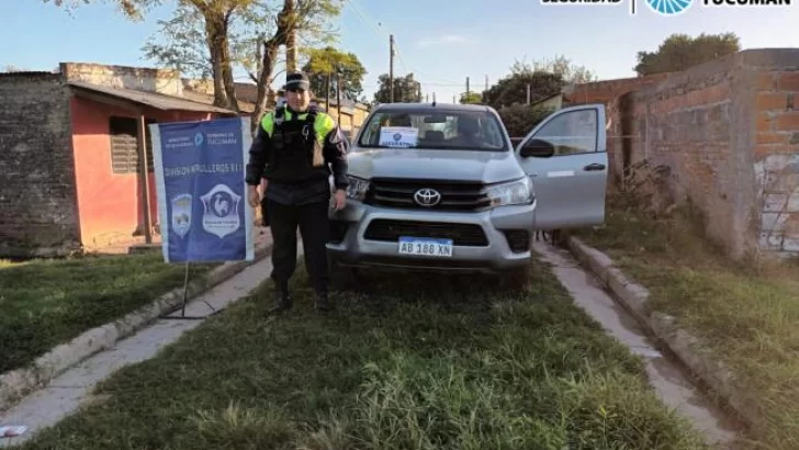 La policía recuperó una camioneta 4×4 que fue robada