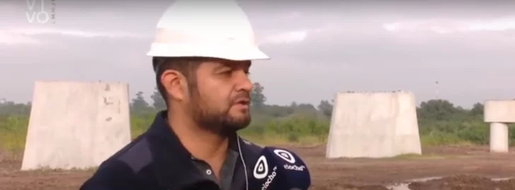 Continúan las obras en el puente ferroviario sobre el Río Salí