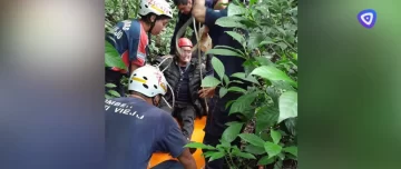 Bomberos de Tafí Viejo rescataron este viernes a un hombre en la Sendas de la Cumbre del Taficillo