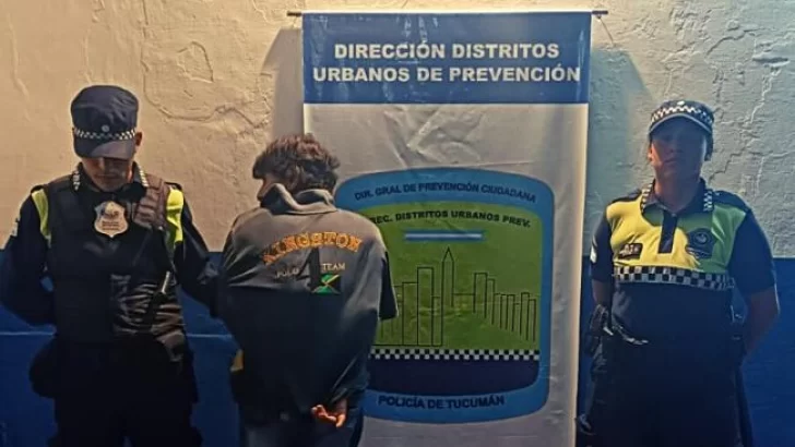 Detuvieron a un sujeto que amenazó a su mujer y a su hijo con un serrucho