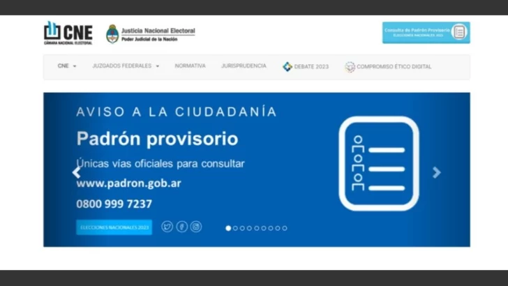 Advierten sobre un falso sitio web para consultar el padrón electoral que roba datos de las tarjetas de crédito