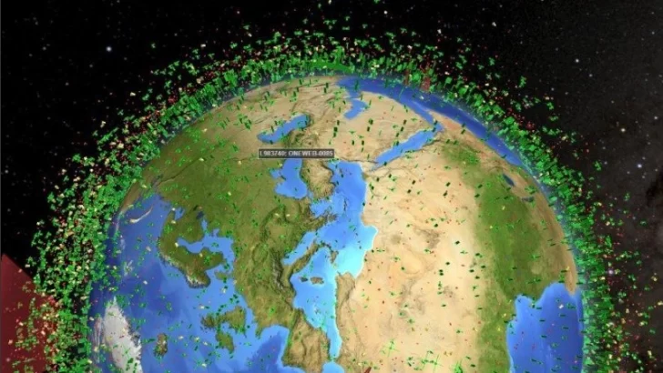 Así se ve el mapa interactivo que revela todos los satélites y la peligrosa basura espacial que flota alrededor de la Tierra