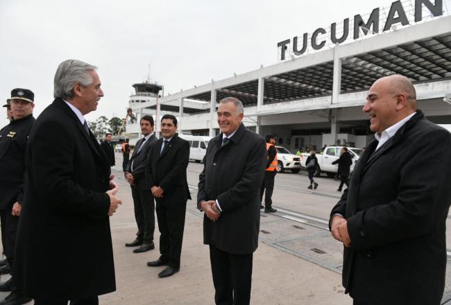 Alberto Fernández llegó a Tucumán luego de las elecciones