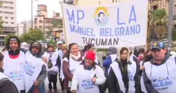 Movilización en Plaza Independencia en solidaridad con Jujuy y en repudio a la represión