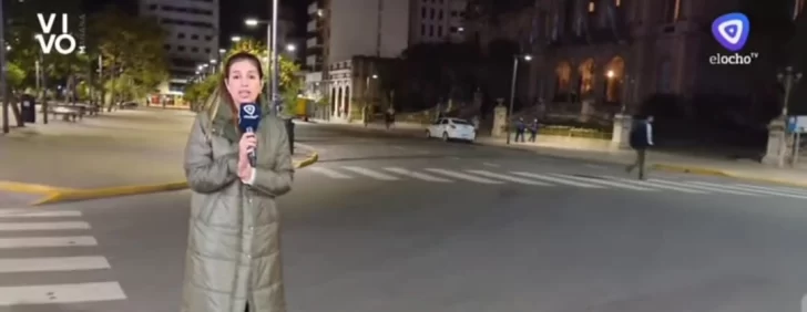 Cortaron las calles de acceso a la Plaza Independencia por el acto del Día de la Bandera