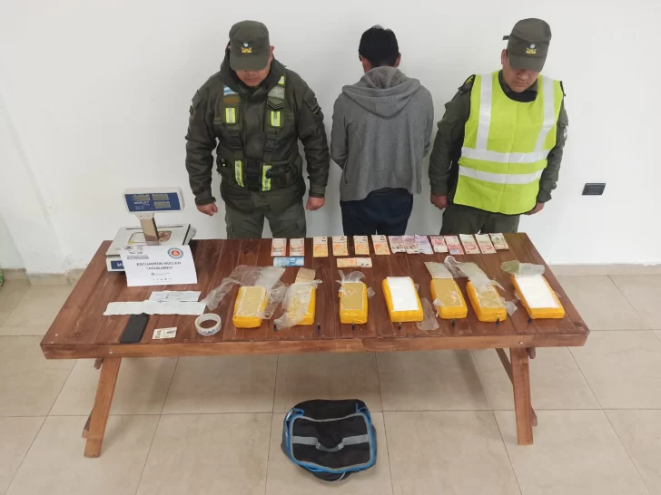 Gendarmería Nacional secuestró cocaína en un colectivo de larga distancia