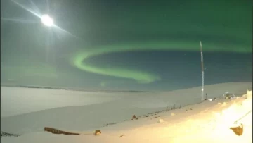 Así se ven las auroras australes en Antártida Argentina