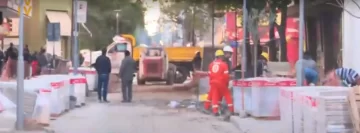 Avanzan las obras en la semipeatonal de calle 9 de Julio