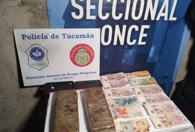 La Comisaría 11 secuestró panes de marihuana en La Costanera