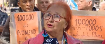 “Día del Jubilado”: representantes del sector se manifestaron en plaza Independencia