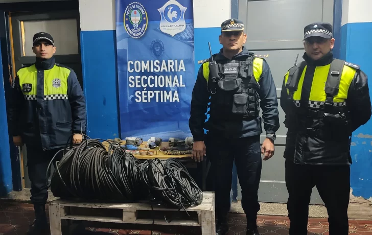 Recuperaron medidores de agua y cables de electricidad en La Bombilla