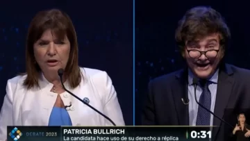 Momento loco del debate: Bullrich acusó a Milei de pro-cuarentena y el libertario se le rio en la cara