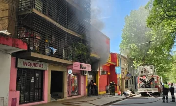 Se produjo un incendio en el Mercado Persia