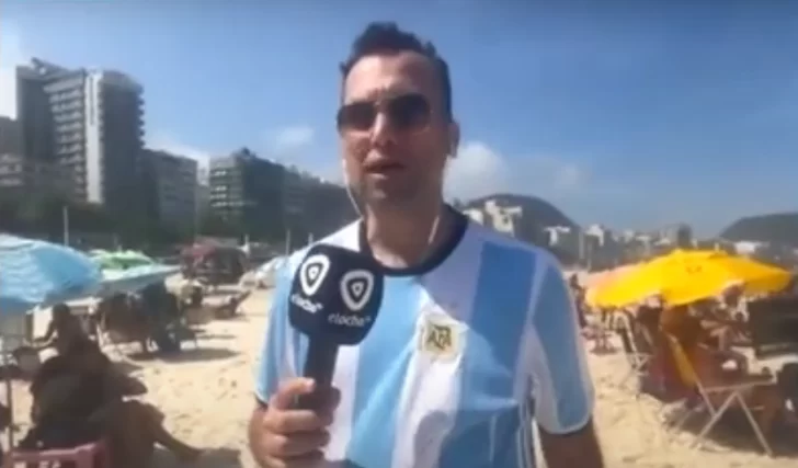 El Ocho está en la previa del partido entre la selección Argentina y Brasil