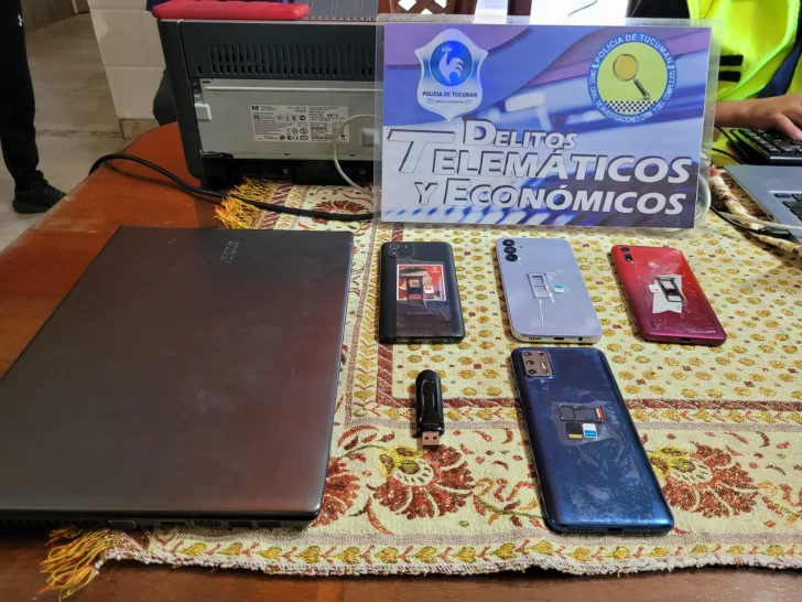 Secuestraron celulares y una computadora en una causa por amenaza de bomba