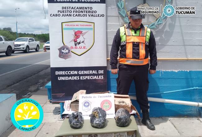 Secuestraron más de dos kilos de marihuana en un puesto fronterizo