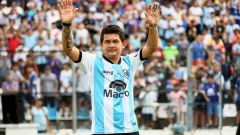 El “Pulguita” Rodríguez fue presentado como nuevo refuerzo en Gimnasia y Esgrima de Jujuy