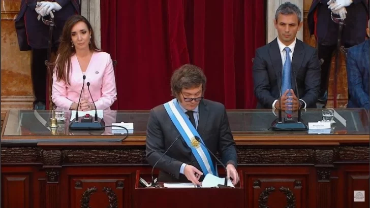 Javier Milei abrió las sesiones ordinarias en el Congreso Nacional