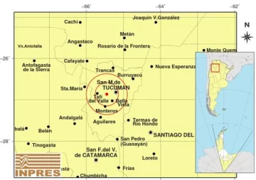 Se registró un sismo de magnitud 3.3 en Tucumán