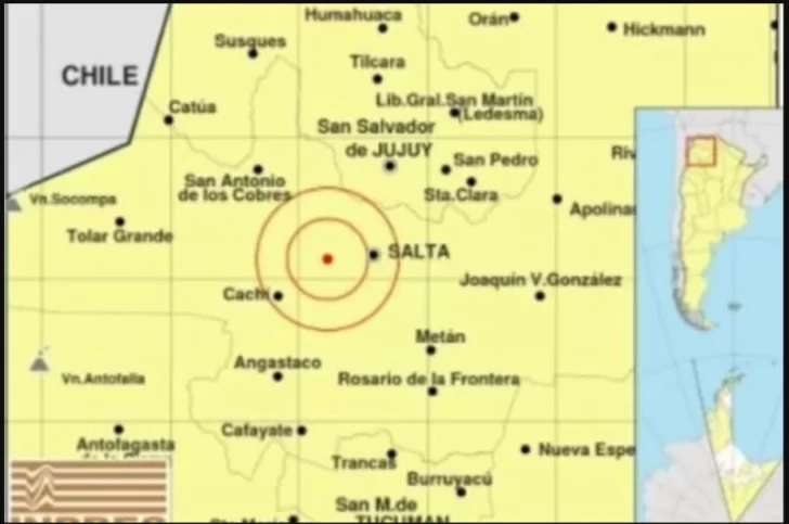 Un temblor sacudió a los habitantes de Salta y Tucumán