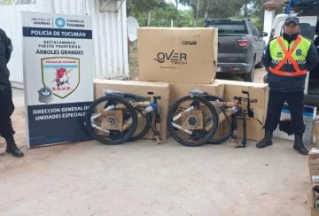 La Policía secuestró bicicletas y repuestos sin aval aduanero
