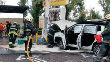 Un jugador campeón con Estudiantes de La Plata chocó en una estación de servicio