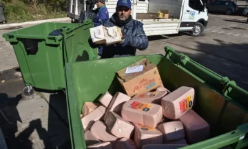 Fueron incinerados más de 980 kilos de alimentos en mal estado