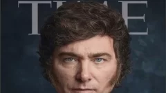 El presidente Javier Milei, tapa de la revista Time