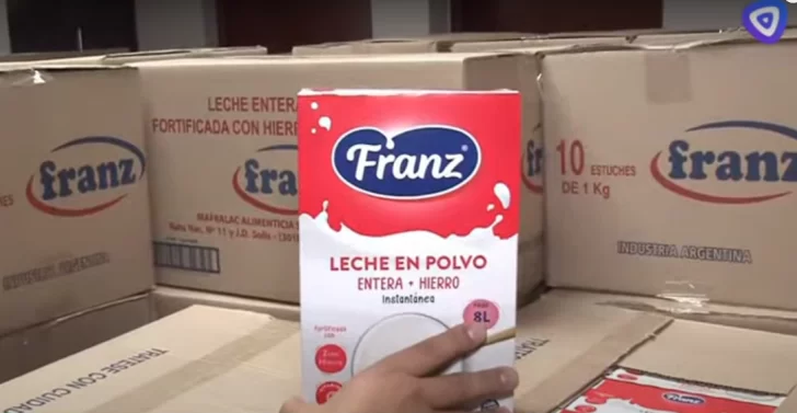 Distribución de alimentos: llegaron las primeras cajas de leche a la sede central de CONIN en Tucumán