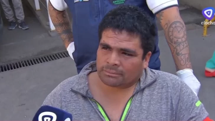 Exclusivo El Ocho: habló uno de los obreros heridos en el derrumbe de un edificio