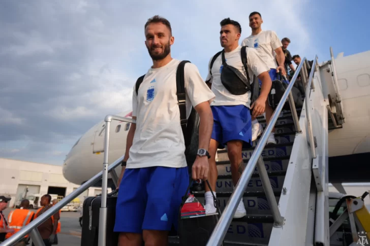 Copa América: la selección argentina ya está en Nueva Jersey a la espera de Chile