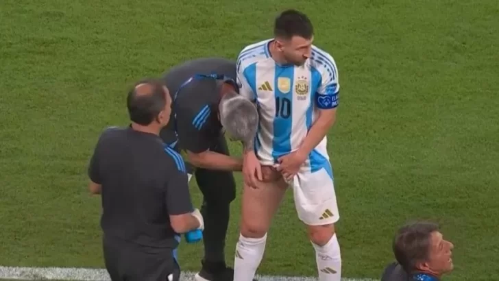 Argentina vs Chile: Asistencia medica para Messi