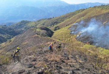 Extinguieron en su totalidad los incendios en Escaba de Abajo