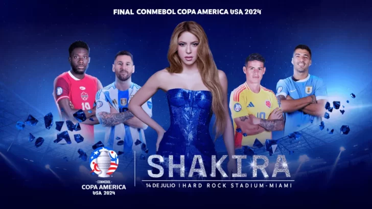 Shakira fue confirmada como la artista que dará el show en la final de la Copa América