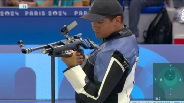 París 2024: Julián Gutiérrez quedó octavo en tiro y le dio el primer diploma olímpico a la Argentina