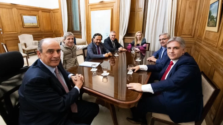 Jaldo, Llaryora, Sáenz,  y Jalil se reunieron con Guillermo Francos, Luis Caputo y Karina Milei