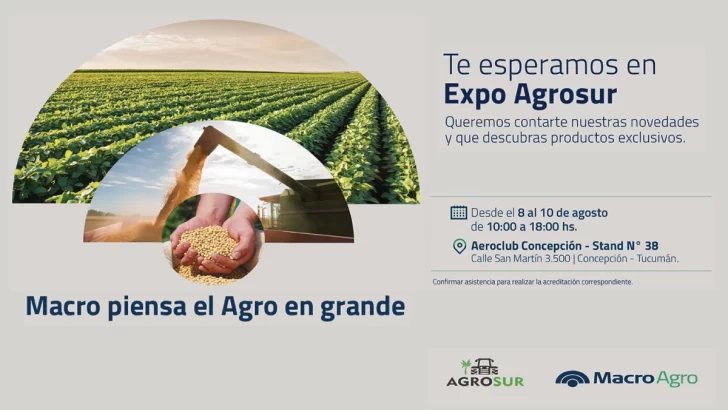 Banco Macro presenta “Crédito Simple Agro” en Expo Agrosur