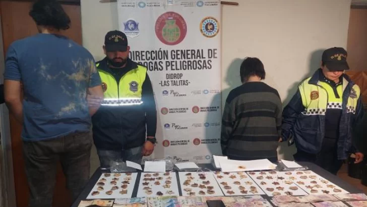 Detuvieron a dos personas que vendían galletitas de marihuana a jóvenes