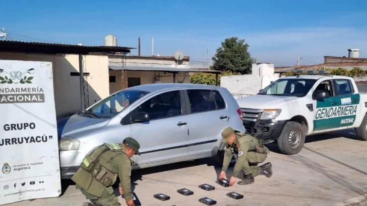 Intentó pasar un control de Gendarmería con 8 kilos de cocaína ocultos en su vehículo