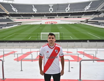 Marcos Acuña fue presentado como refuerzo de River