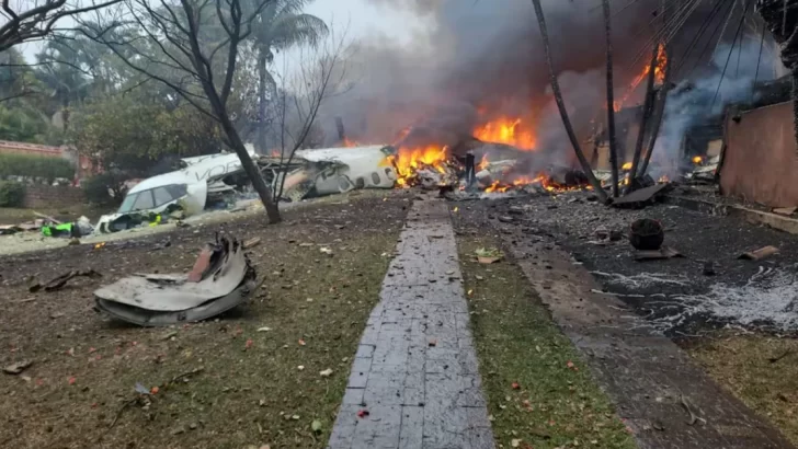 Brasil: 61 personas murieron tras la caída de un avión de pasajeros en el estado de San Pablo