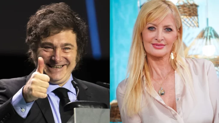 Javier Milei y Yuyito González se mostraron otra vez juntos y se dieron un beso