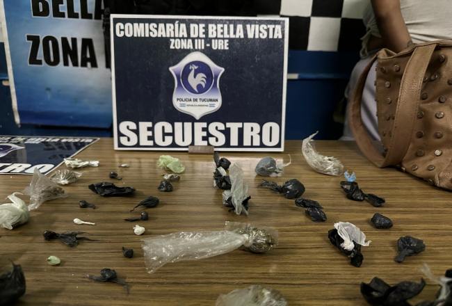 Decomisaron cocaína y marihuana en la ciudad de Concepción