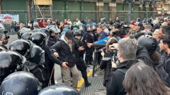 Tensión e incidentes frente al Congreso tras la confirmación del veto de Milei a la ley de movilidad jubilatoria