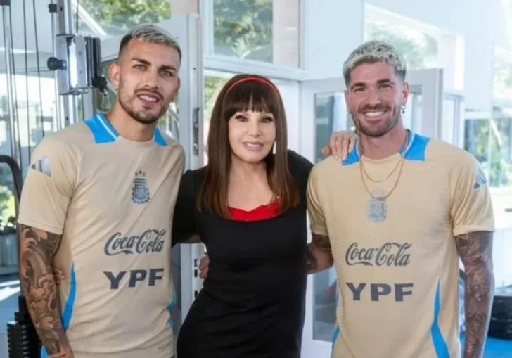 Susana Giménez grabó un sketch con Rodrigo De Paul y Leandro Paredes